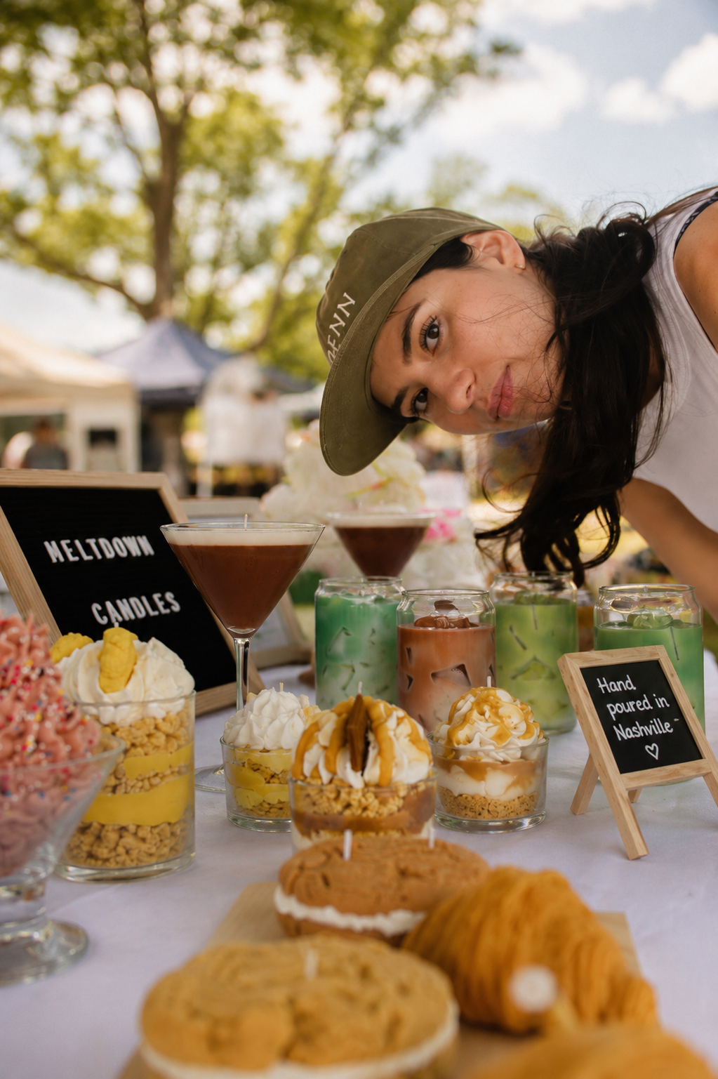 Maria, founder of Meltdown Candles